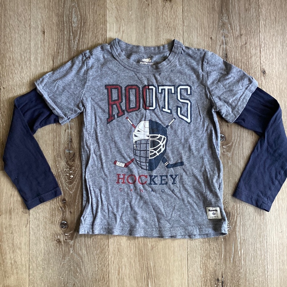 Kids Roots hockey tee